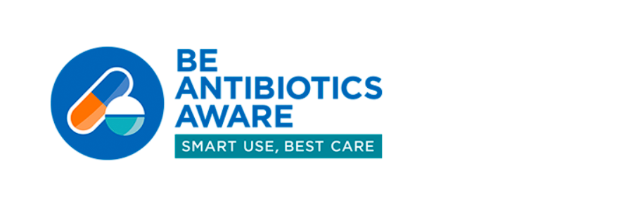 Be antibiotics aware logo.