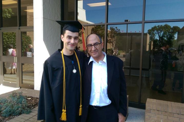 Dr. Hatim Omar and his son Kareem