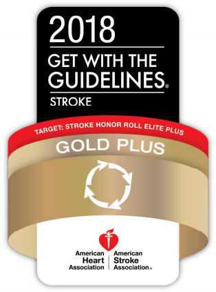 American Heart Association Gold Plus Quality Achievement Award badge