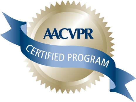 American Association of Cardiovascular and Pulmonary Rehabilitation CV Rehab Program Accreditation (AACVPR) badge