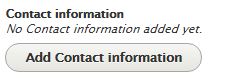 Contact information button