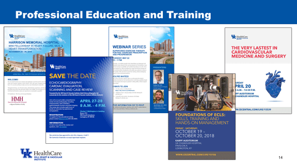 Examples of printed materials for educational programs