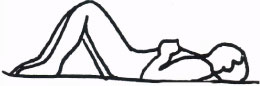 Pelvic tilt back exercise illustration