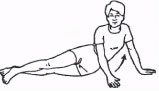 hip adductions lying on side illustration