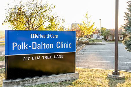 Polk-Dalton Clinic sign