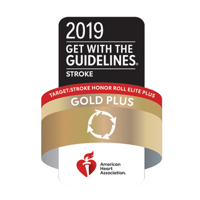 American Heart Association 2019 Get with the Guidelines Stroke Gold Plus