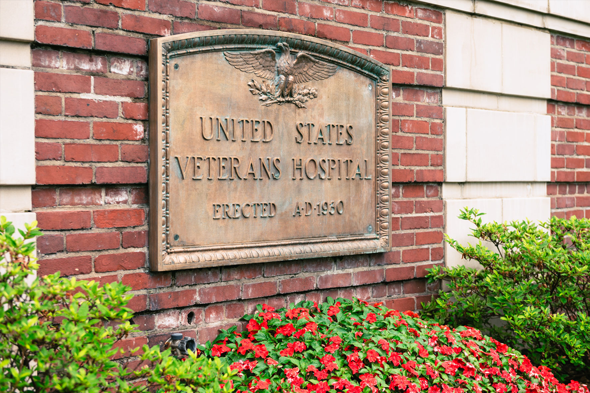 Sign for the United States Veterans Hospital